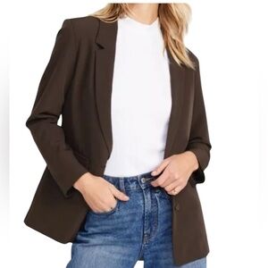 Old Navy Taylor Relaxed Suit Blazer Notched Collar Front Pockets business L Tall